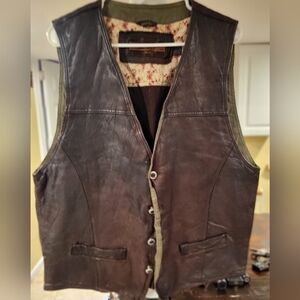 Vintage Gordan & Ferguson Brown Leather Vest